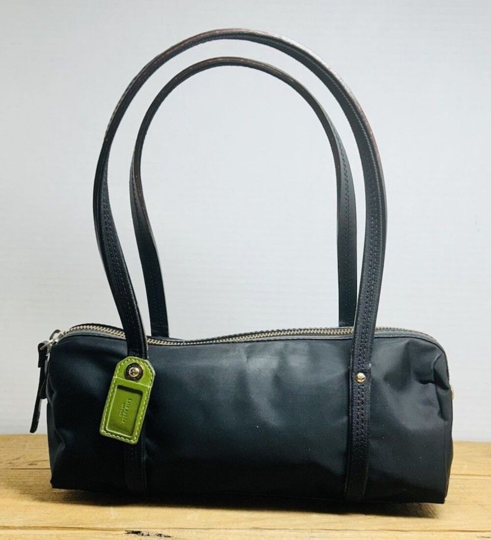 Kate Spade NY Black & Green Nylon Lightweight Shoulder Bag